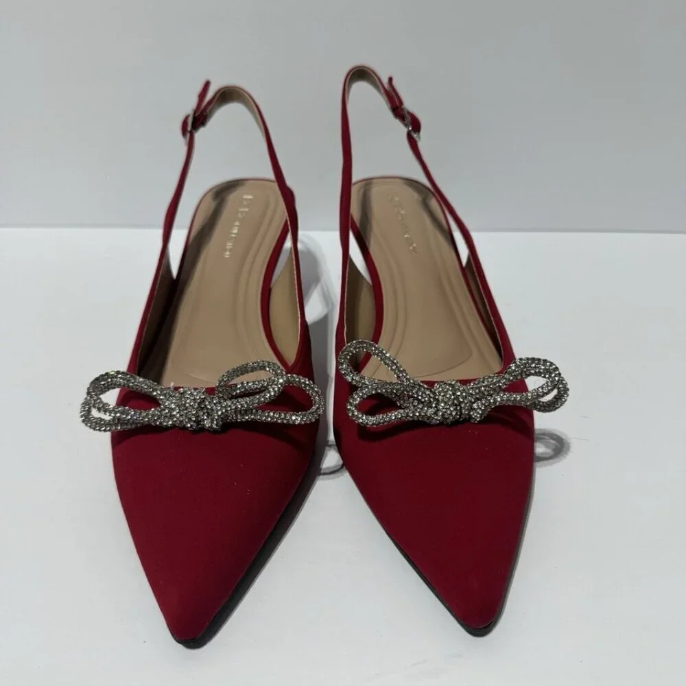 BCBGeneration Womens Donna Slingback Heels Size 9.5M